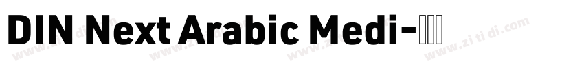 DIN Next Arabic Medi字体转换